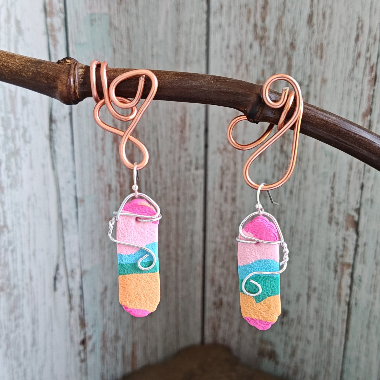 Handmade polymer earrings