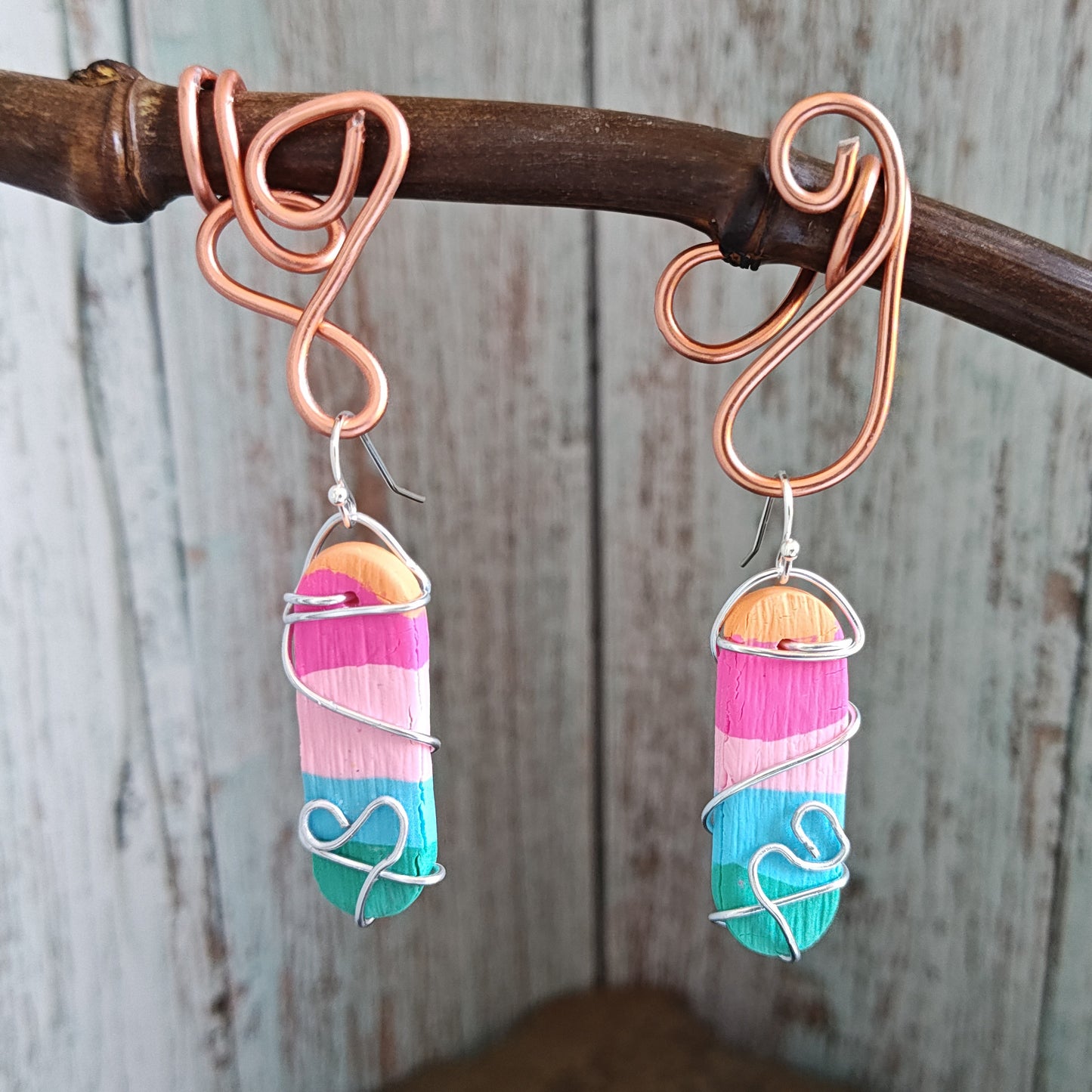 Handmade polymer earrings