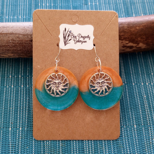 Round shaped earrings