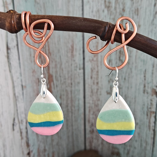 Handmade polymer earrings