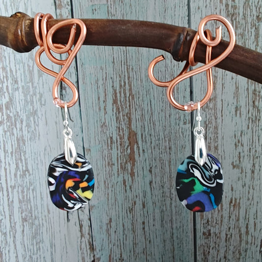 Handmade polymer earrings